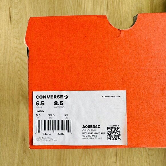 Rare Converse Chuck Taylor All Star 70 Hi Women Shoes 8.5 Sneakers Green A06534C - Picture 8 of 11